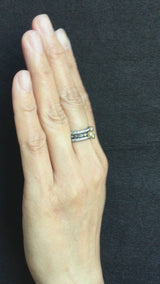 Skinny Pebbles Diamond Ring