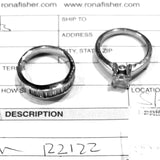 Custom diamond rings before