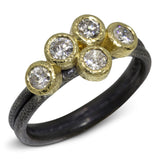 Custom Delicate Double Diamond Band