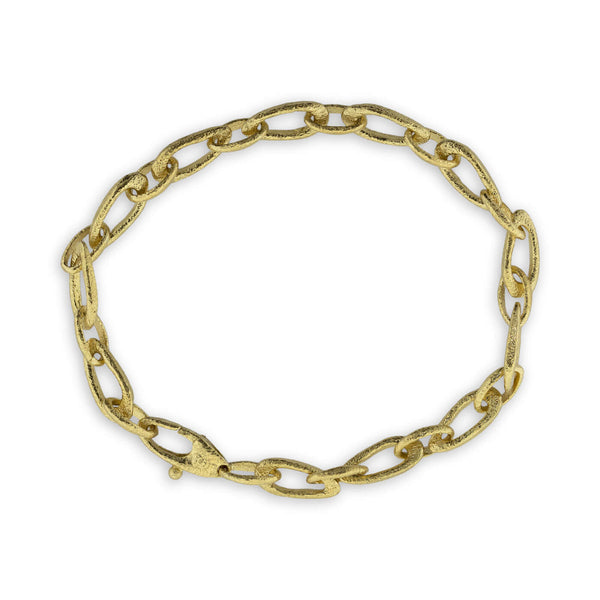 Organic Small Link Bracelet in 18k gold