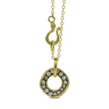 Odin Stone Necklace with diamonds