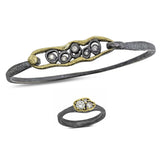 Narrow Dew Pond Diamond Bracelet with hinged loop clasp