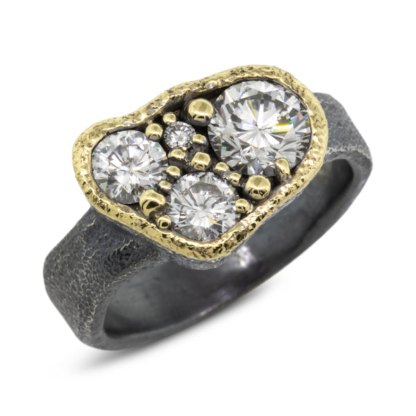 Custom Wide Diamond Ring 