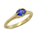 Sapphire Signet Ring in 18k gold