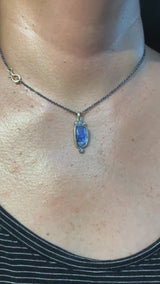 Tanzanite Pendant Necklace with diamonds