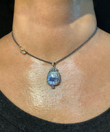 Tanzanite Pendant Necklace with diamonds