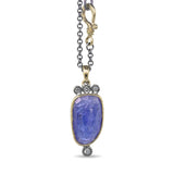 Tanzanite Pendant Necklace with diamonds