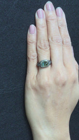 video of Mountain Plateau Ring with Green Tourmaline