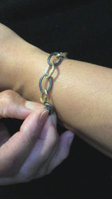 Ribbed Organic Shapes Bracelet