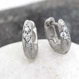 Ancient Hinged Hoop Diamond Earrings