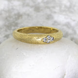 Dew Pond Diamond Band Ring in 18k yellow gold