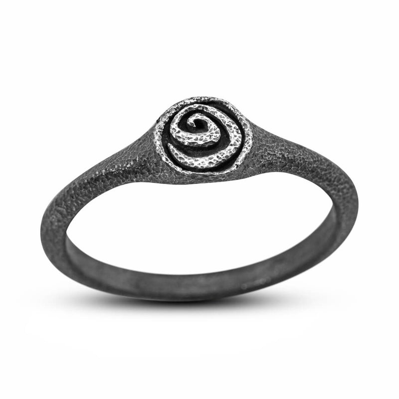 Silver spiral ring – hilltostreet