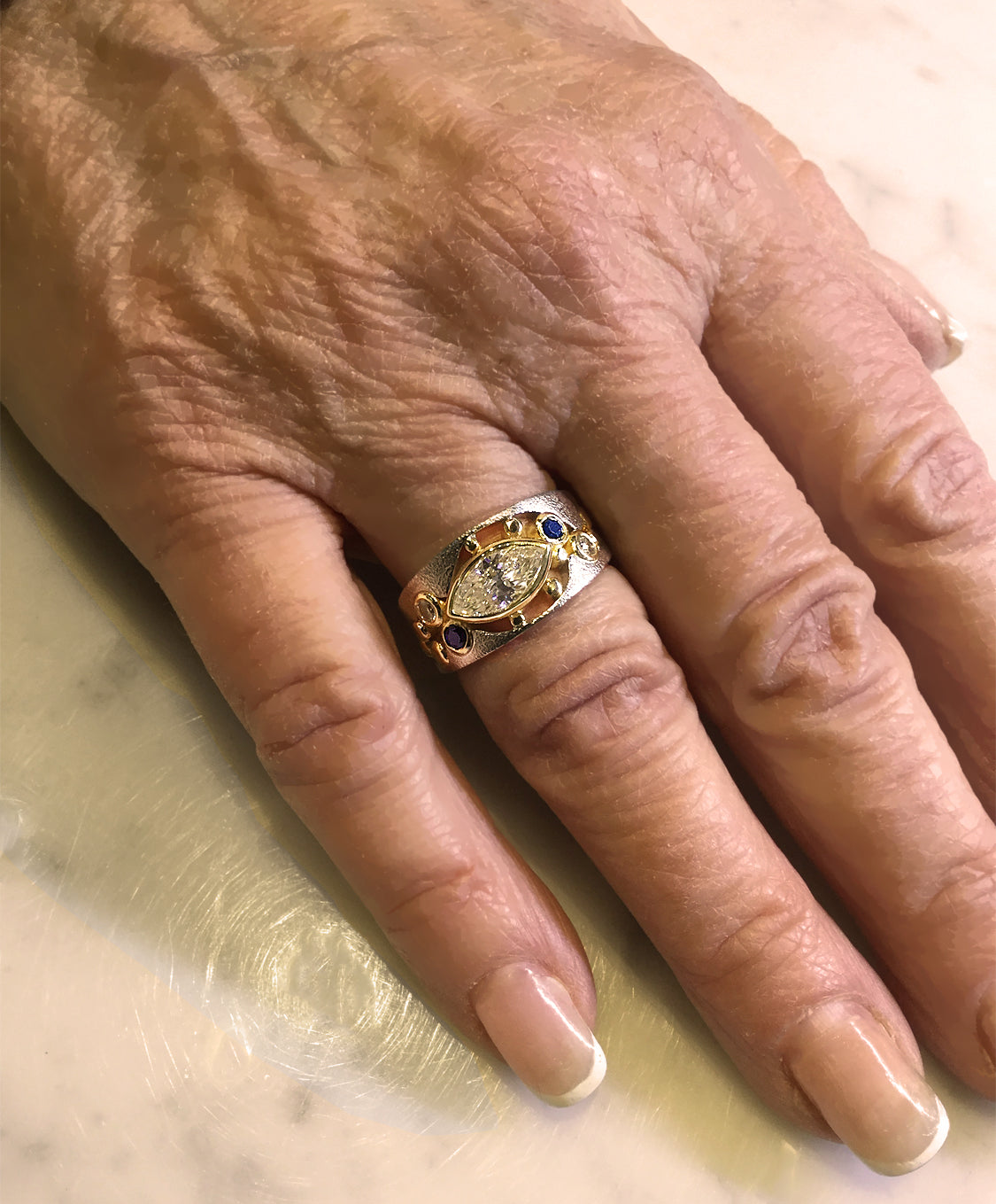 Custom River Pebbles Diamond Ring – Rona Fisher Jewelry