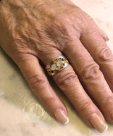 Custom River Pebbles Diamond Ring