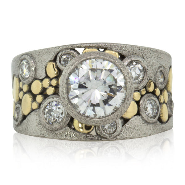 Custom River Pebbles Diamond Ring LG 