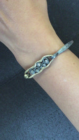 Narrow Dew Pond Diamond Bracelet with hinged loop clasp