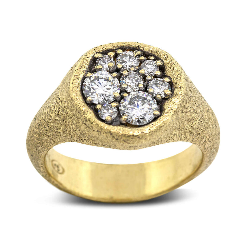 Large Dew Pond Diamond Ring in gold