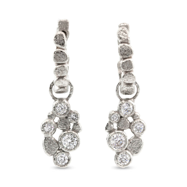 Custom Cascading Diamond Earrings