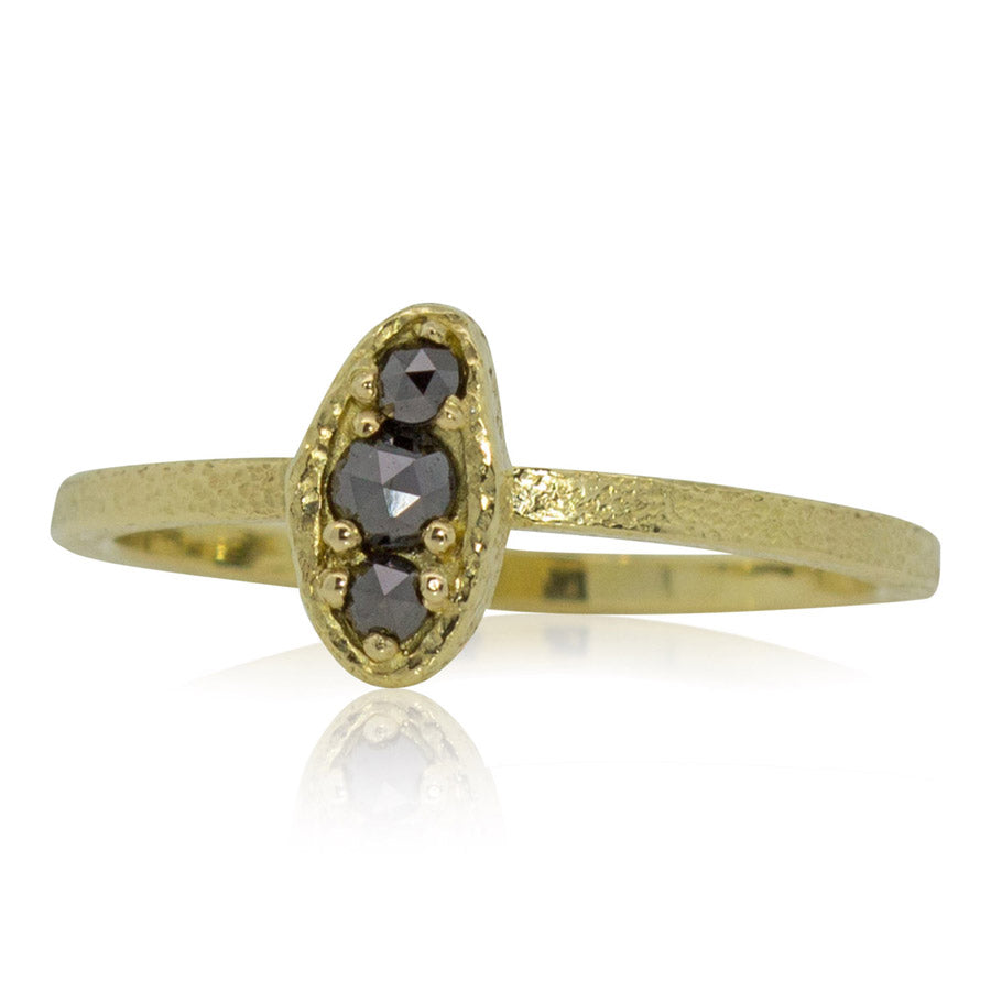 Black Diamond Puddle Ring – Rona Fisher Jewelry