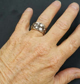 Hand Multi-Diamond River Pebbles Ring