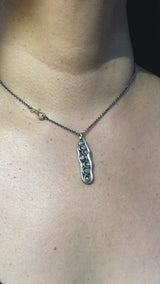 Narrow Dew Pond Diamond Pendant Necklace