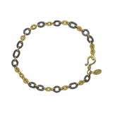 open pebble link bracelet