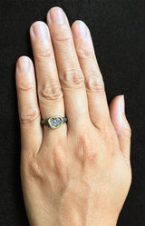 Dew Pond Signet Diamond Ring on hand