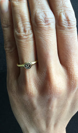 Spiral Ring on hand 