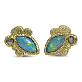 Marquise Opal Stud Earrings 