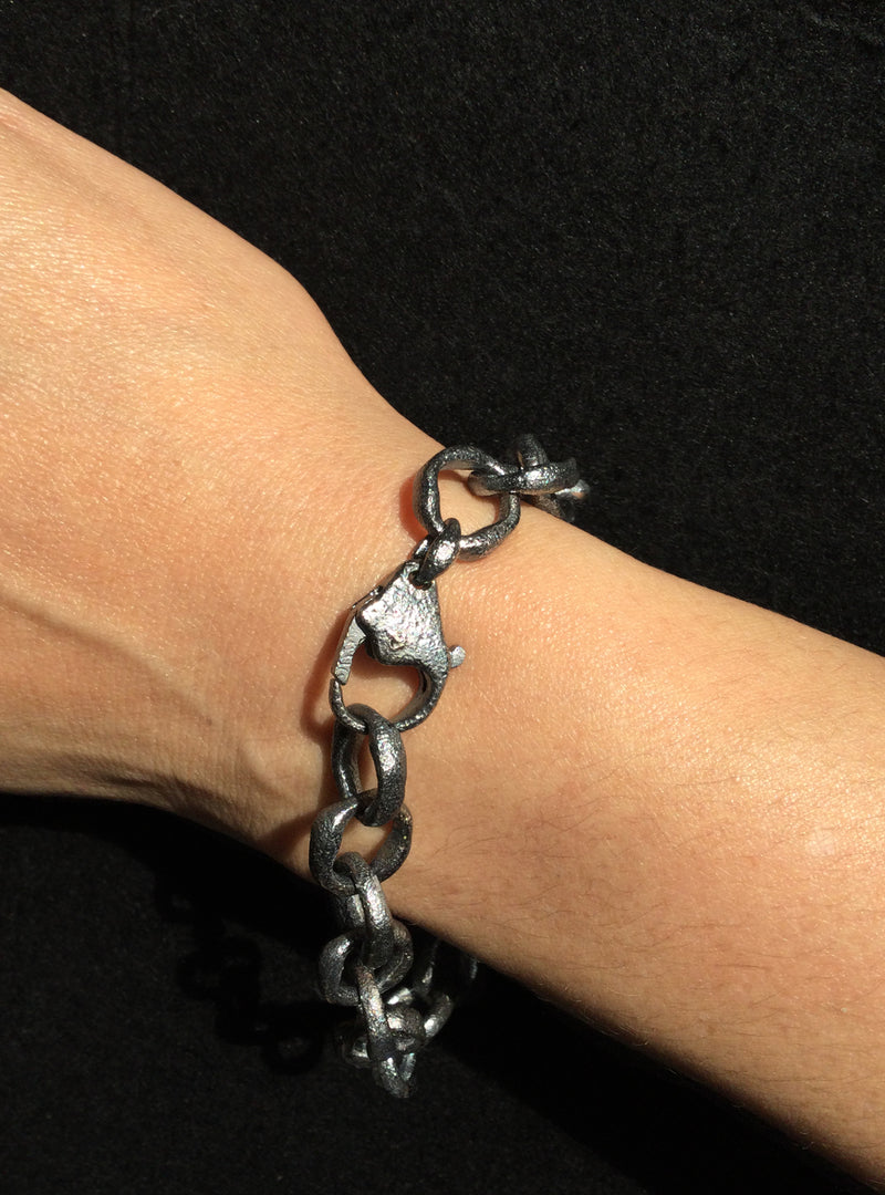 Primal Shapes Link Bracelet on wrist