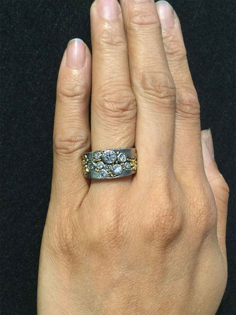 River Pebbles Diamond Ring on hand
