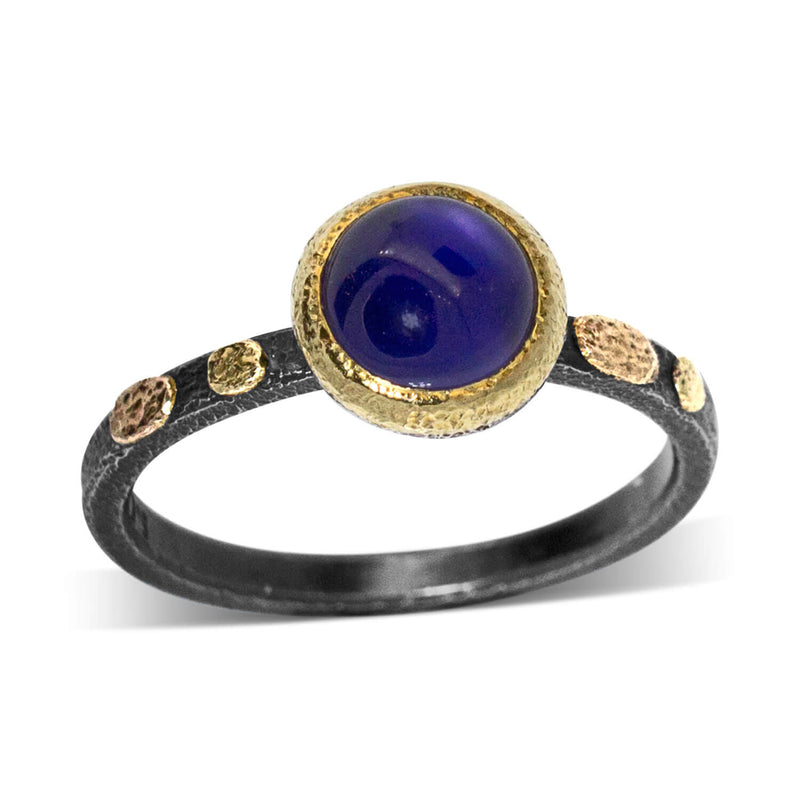 Dws Handmade 925 Sterling Silver Natural Iolite Gemstone Split Band Ring,  Weight: 4.70, Size: 4-12 at Rs 2500/piece in Jaipur