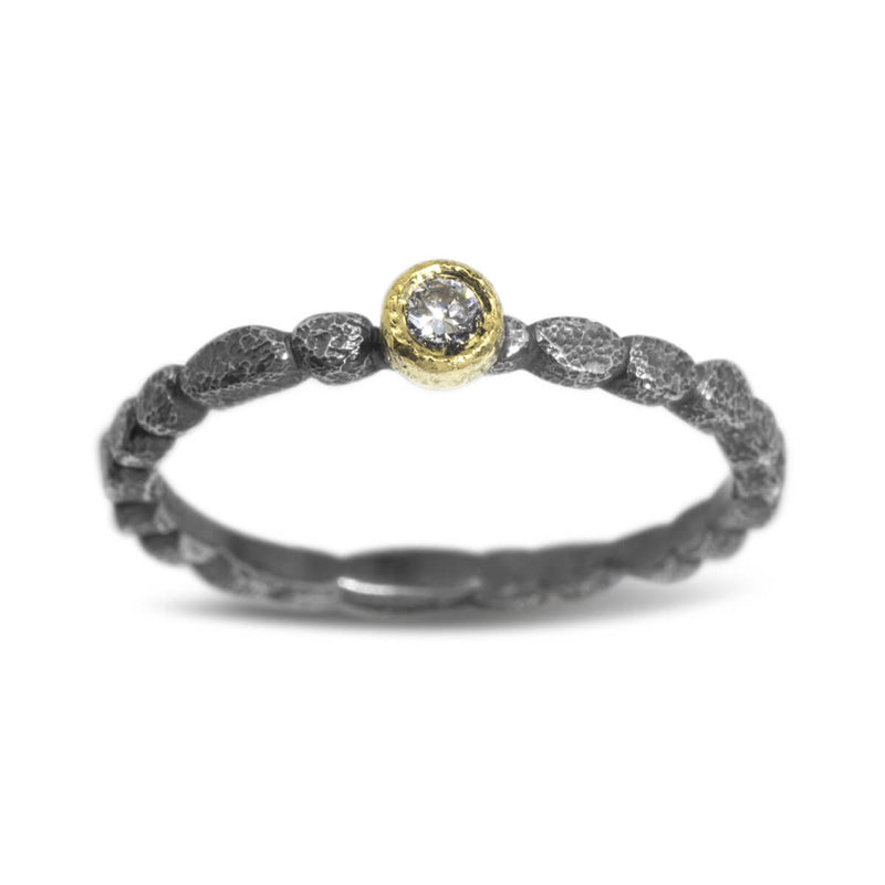Skinny Pebbles Diamond Ring